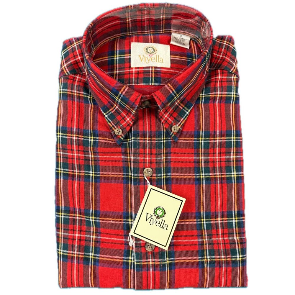 Viyella Royal Stewart Tartan Shirt, Vintage, NWT